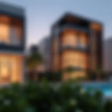 Modern architectural design of a residential project by Tabeer Developers