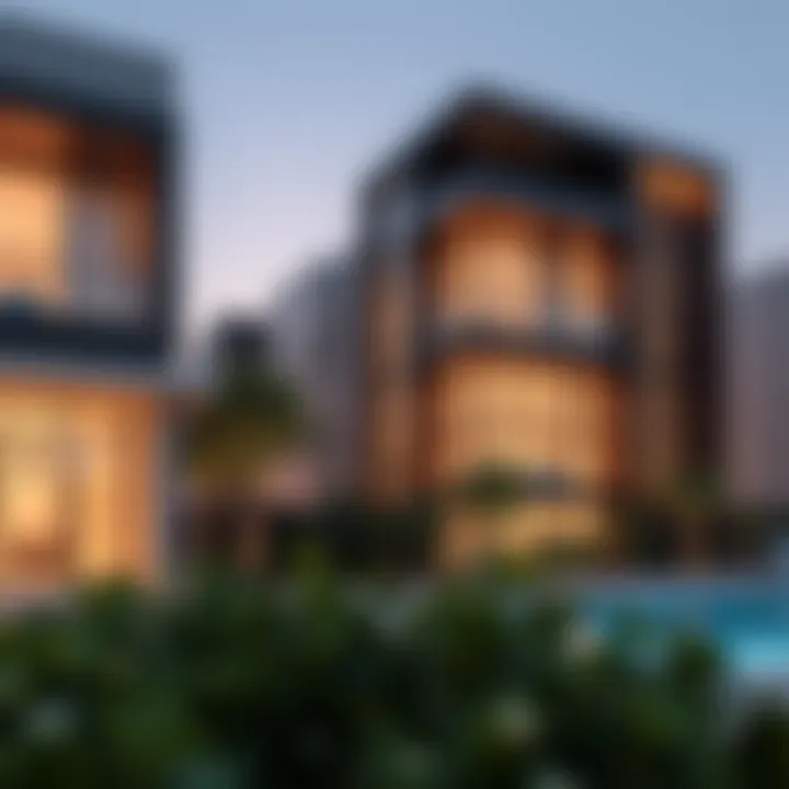 Modern architectural design of a residential project by Tabeer Developers