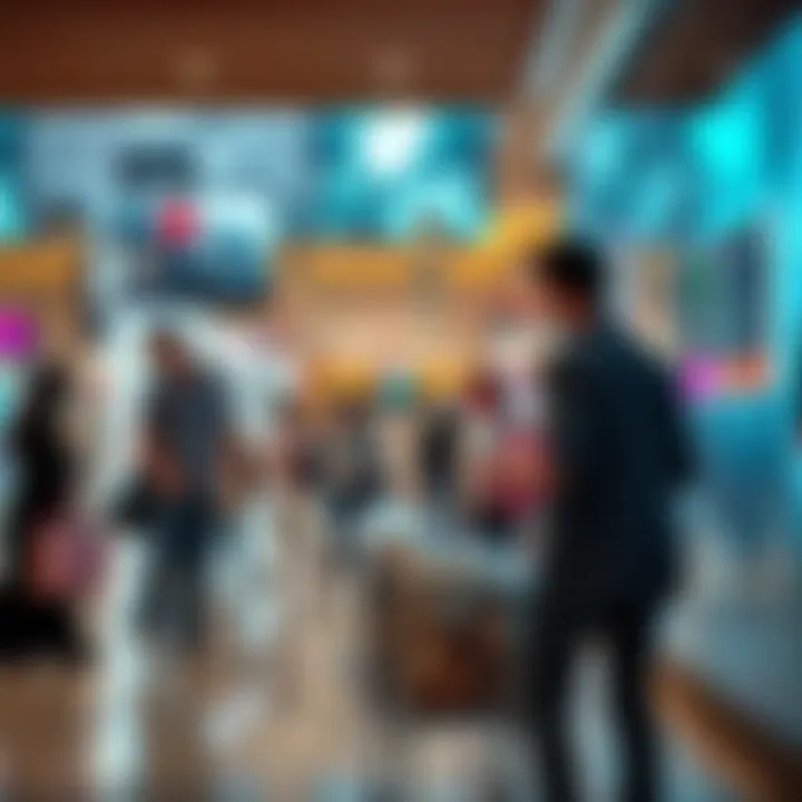 The Shift to Digital Commerce People shopping in a digital store