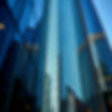 Architectural close-up showcasing the innovative design elements of Reflection Tower