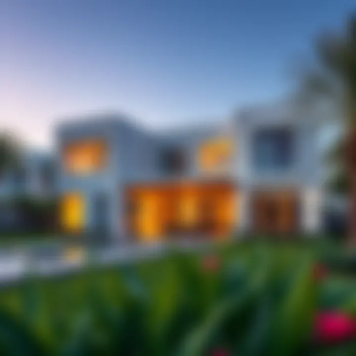 Modern villa in The Springs highlighting architectural elegance and outdoor space