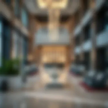 Modern Lobby at Trip By Wyndham Dubai Elegant lobby area showcasing modern design