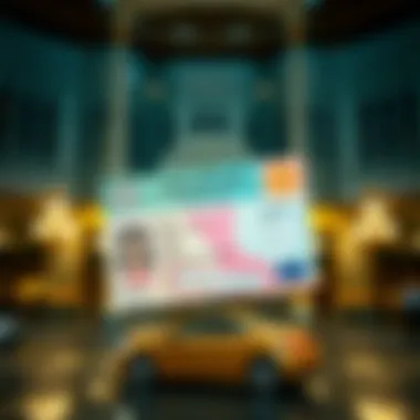 Digital representation of UAE residence visa