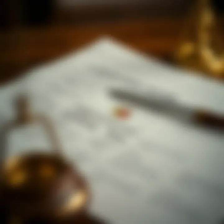 Legal documents symbolizing rules and regulations