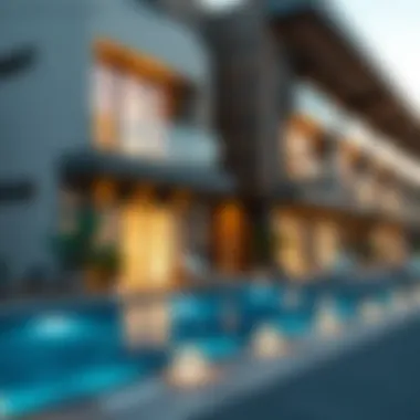 Modern residential developments in Al Karamah highlighting contemporary living spaces