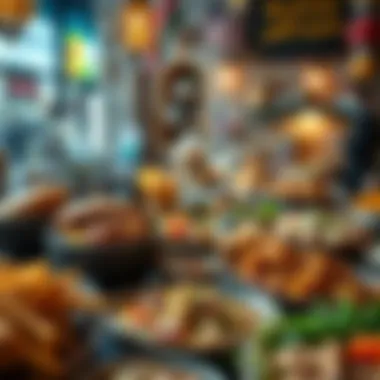 A variety of local cuisine representing Dubai's diverse food scene