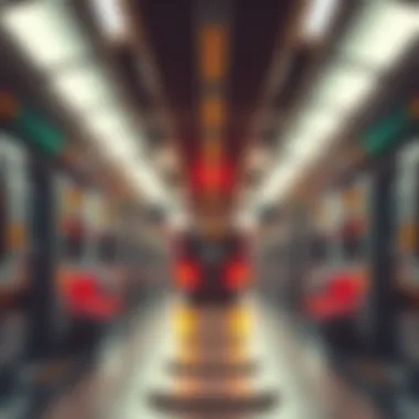 Public transportation options in Dubai including metro and buses