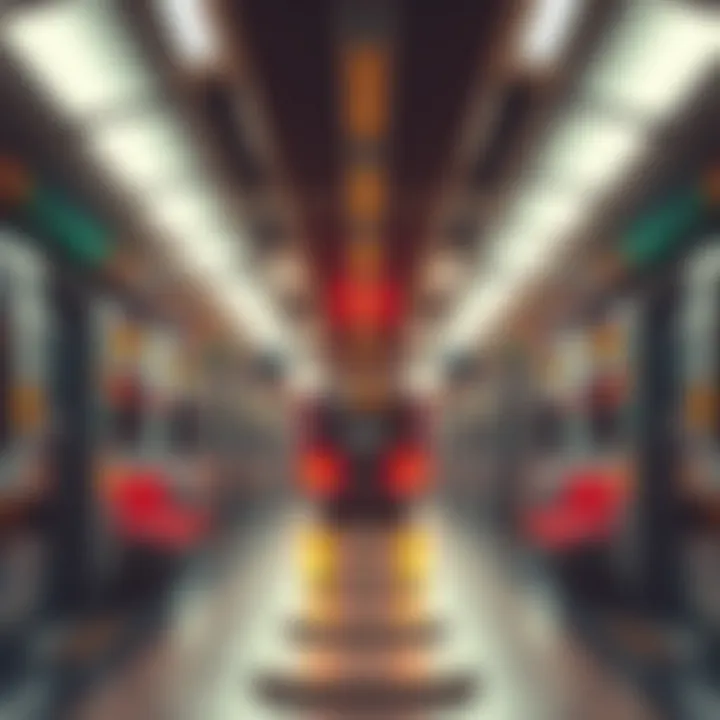 Public transportation options in Dubai including metro and buses