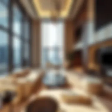 A luxurious apartment in Dubai showcasing modern architecture