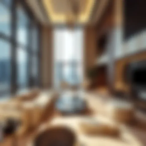 A luxurious apartment in Dubai showcasing modern architecture