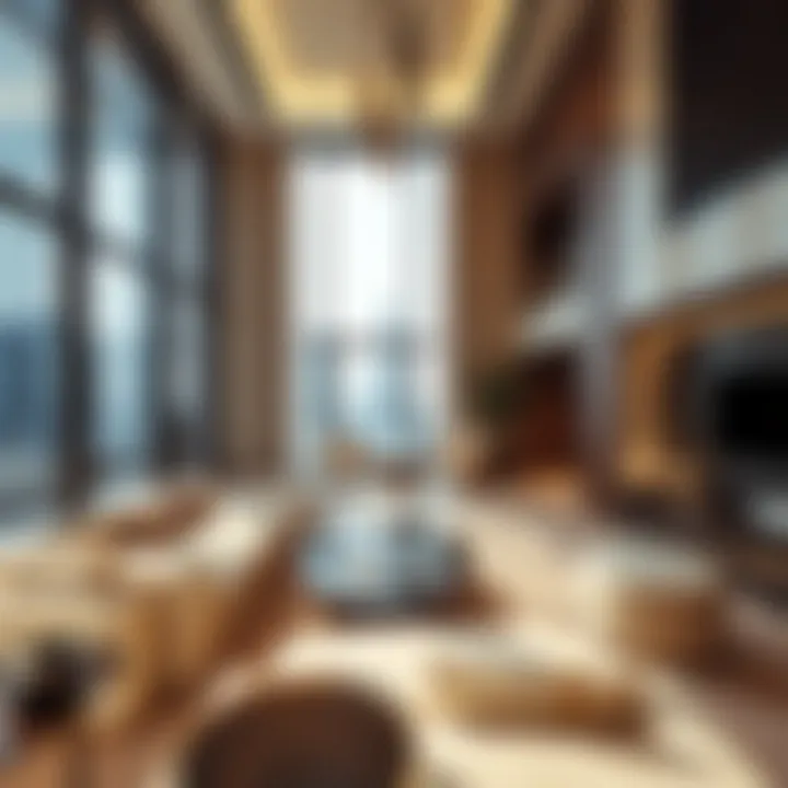 A luxurious apartment in Dubai showcasing modern architecture