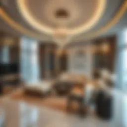 Luxurious interior of a flat in Burj Khalifa