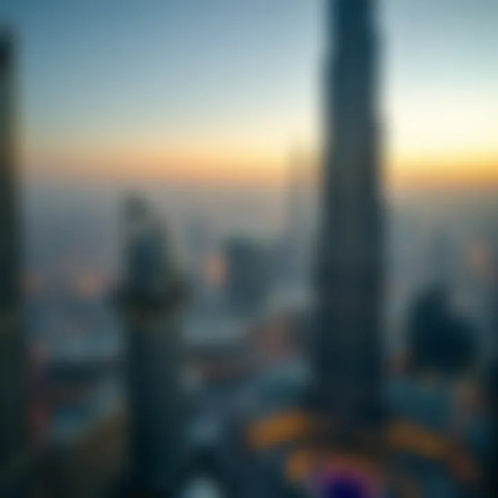 Stunning Panoramic Views from Burj Khalifa Panoramic view from a Burj Khalifa flat