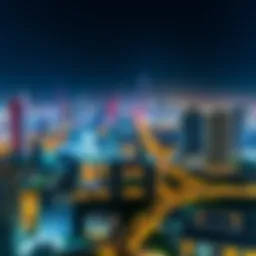 An overview of Dubai's skyline with real estate developments