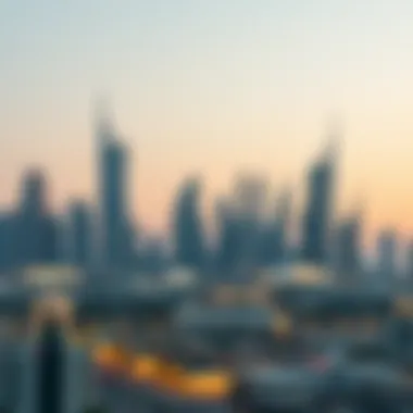 Dubai Skyline: A Symbol of Opportunity A modern skyline of Dubai representing the UAE's vibrant lifestyle
