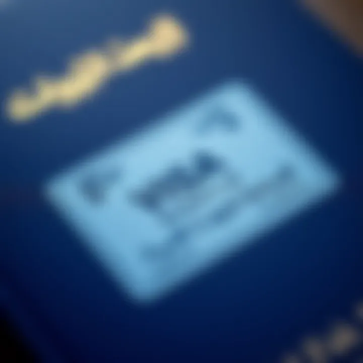 Residence Visa Stamp: Gateway to UAE Living A close-up of a residence visa stamped in a passport