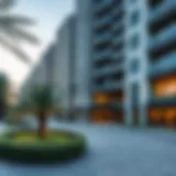 Modern condo exterior showcasing Dubai architecture