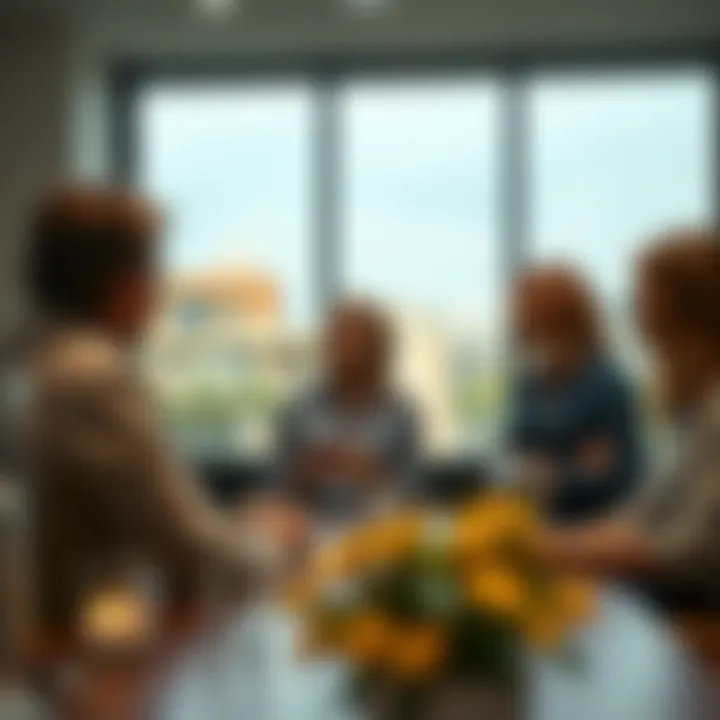 Engaging Real Estate Discussions Real estate agent discussing with clients