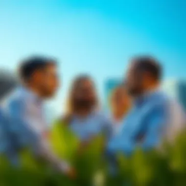 Investors discussing real estate opportunities