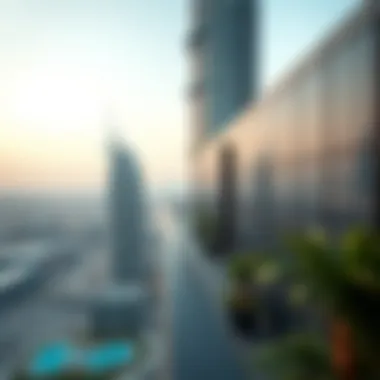 Breathtaking views from the upper floors of Tower A