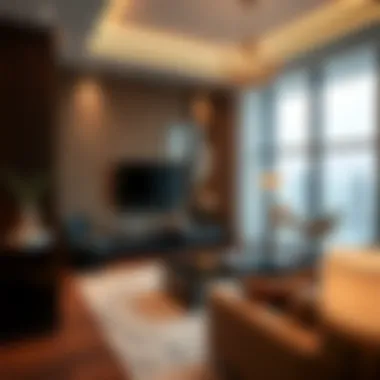 Luxurious Interior Space Luxurious interior space of a unit in Wasl Port Views Building Ten